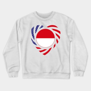 Indonesian Multinational Patriot Flag Series (Heart) Crewneck Sweatshirt